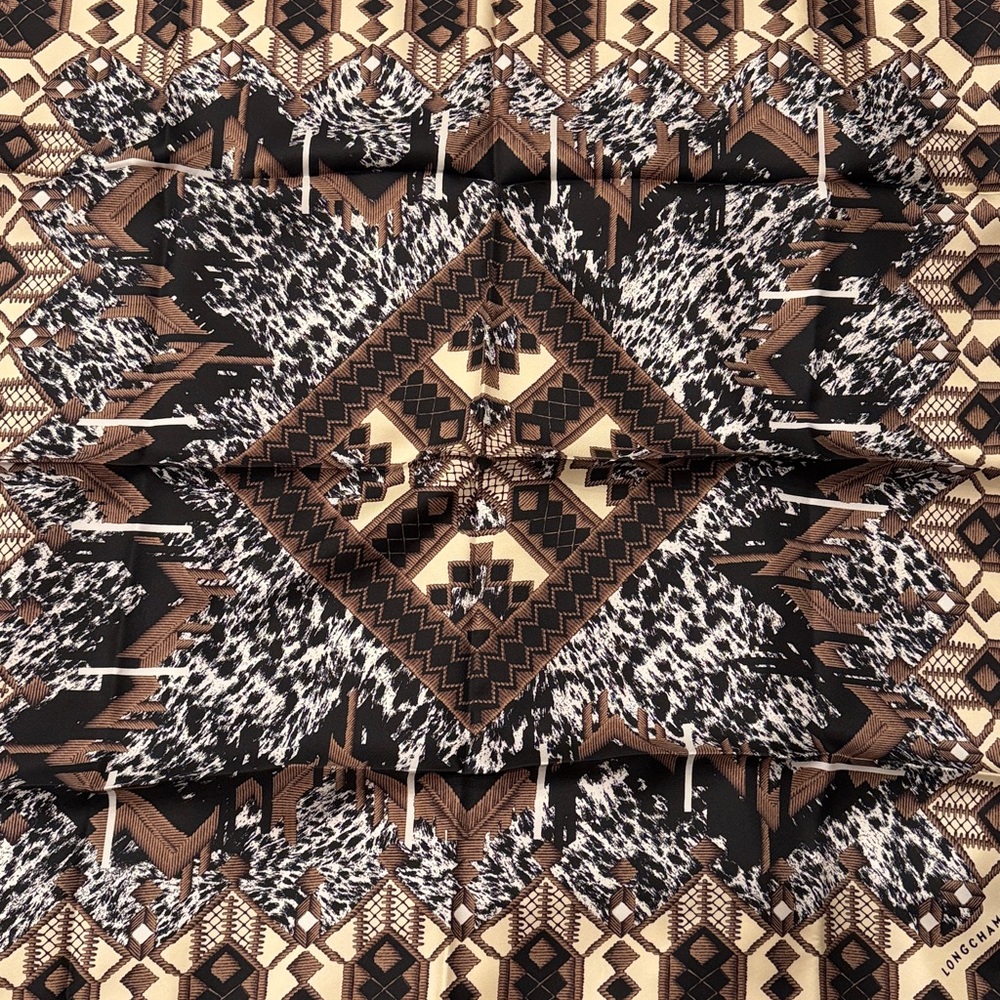 Brand New Longchamp Patterned Scarf